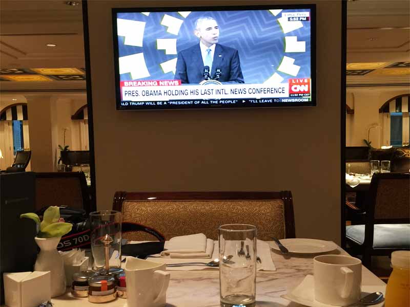 INTERCONTINENTAL SINGAPORE the Walking Critic has breakfast with President Obama