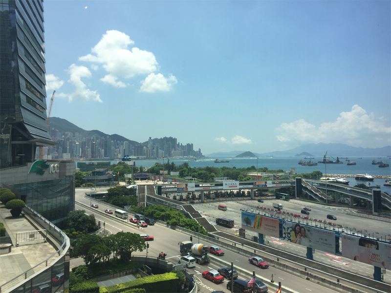 W HONG KONG view of Victoria Harbour from lower level