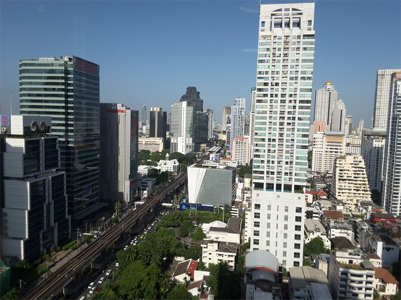 W BANGKOK HOTEL REVIEW-view-from-the-24th-floor-Sathorn-Road